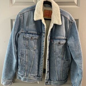 Levi's Blue Denim Jacket with Cream Lining
